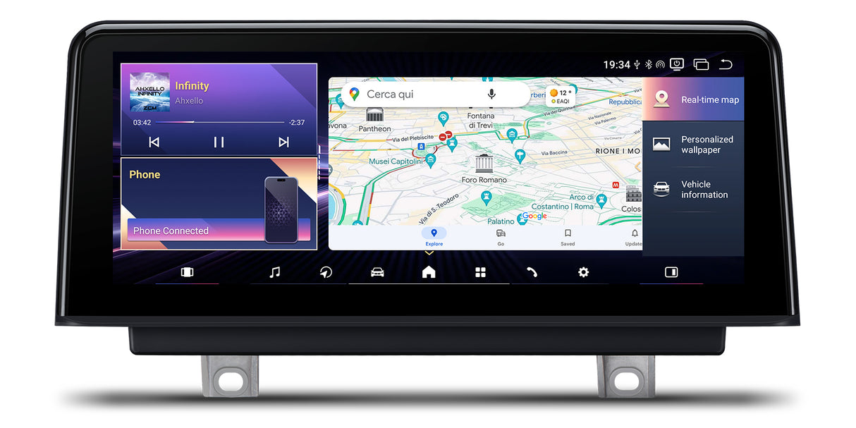 Xtrons 10.25" Head Unit Display Upgrade For BMW F3X 3/4 Series & F8X M3/M4 2013-2016 (NBT)  | 8GB RAM & 128GB ROM