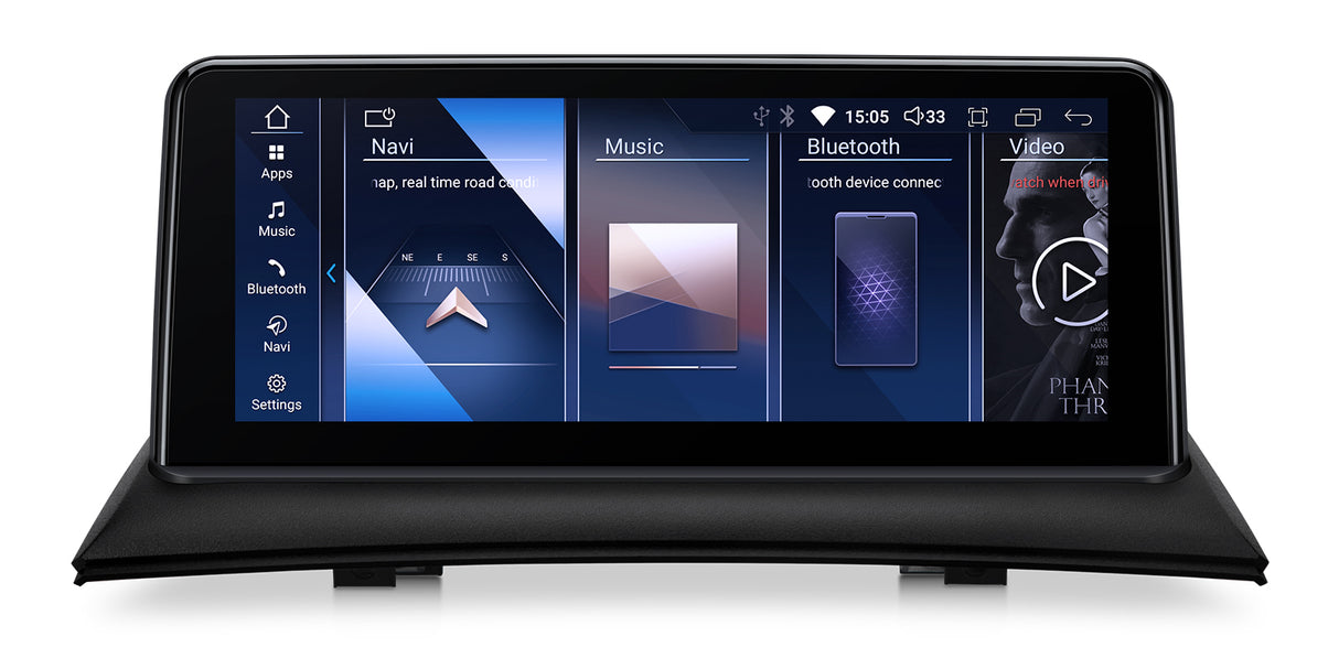 Xtrons 10.25" Head Unit Display Upgrade For BMW X3 E83 2004-2009 (No Original Display) | 4GB RAM & 64GB ROM