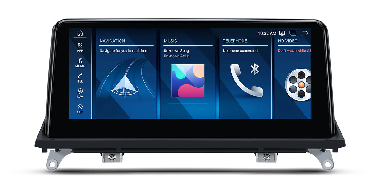 Xtrons 10.25" Head Unit Display Upgrade For BMW X5/X6/M E70/E71 2011-2013 (CIC) | 8GB RAM & 256GB ROM