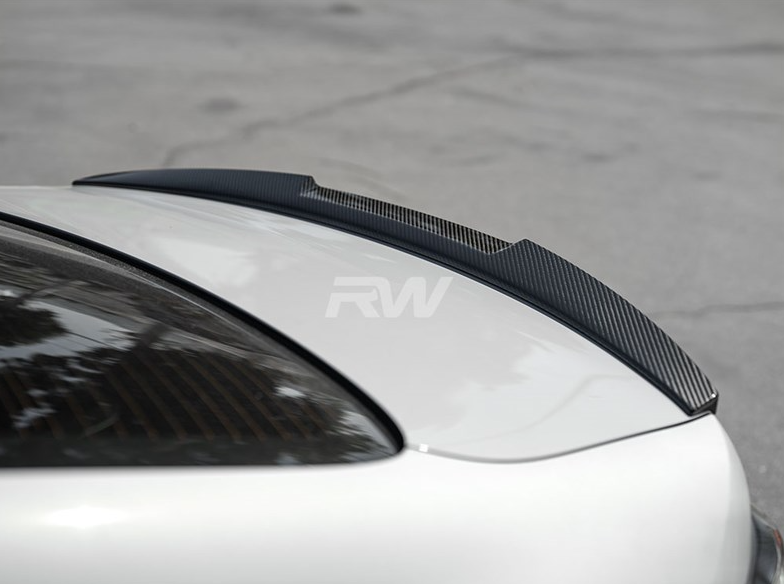 RW Carbon BMW G22 G82 Coupe M4 Style CF Trunk Spoiler