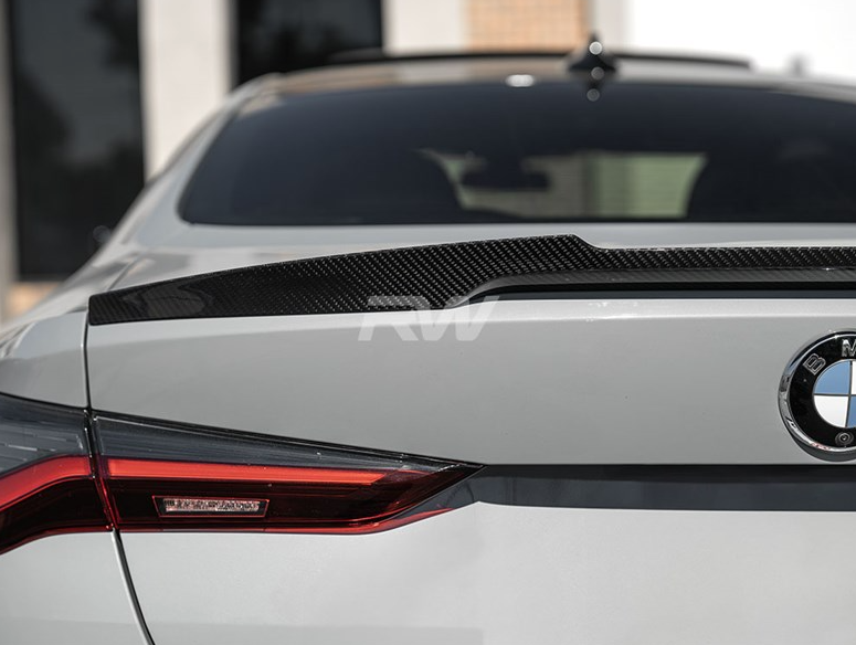 RW Carbon BMW G22 G82 Coupe M4 Style CF Trunk Spoiler