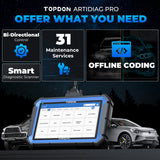 TOPDON ArtiDiag Pro 7" Scan Tool w/Service Functions & Bi-Directional Controls