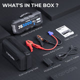 TOPDON JumpSurge3000 Battery Jumpstarter, Power Bank, & Flashlight