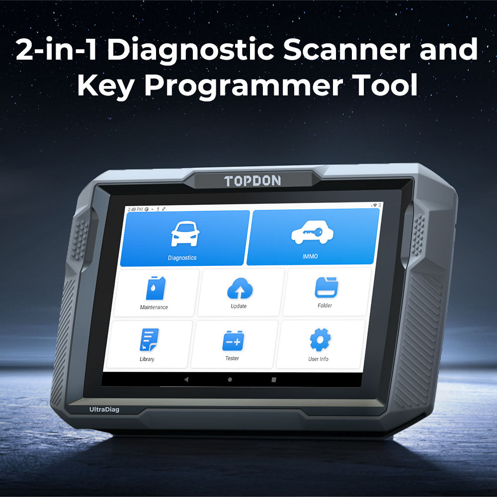 TOPDON  8" Scan Tool & Key Programming w/Bi-Directional Controls