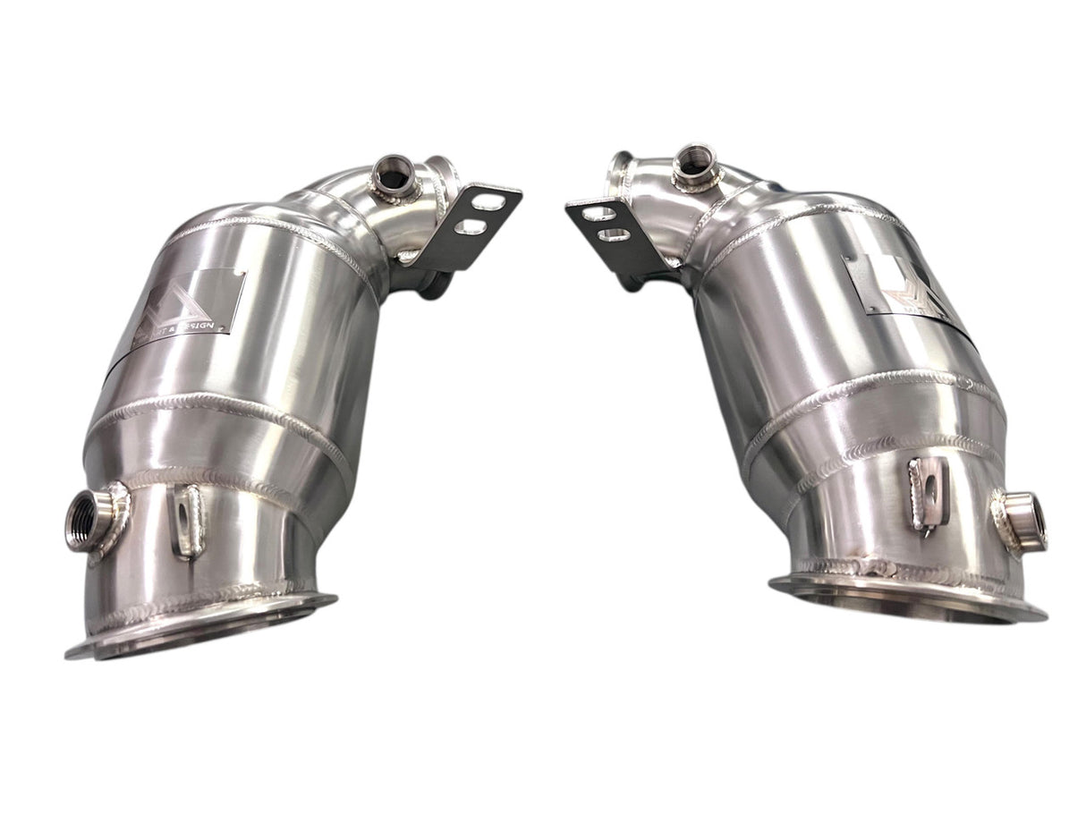 MAD BMW F9x M5 M8 Catted Downpipes W/ No CEL Guarantee