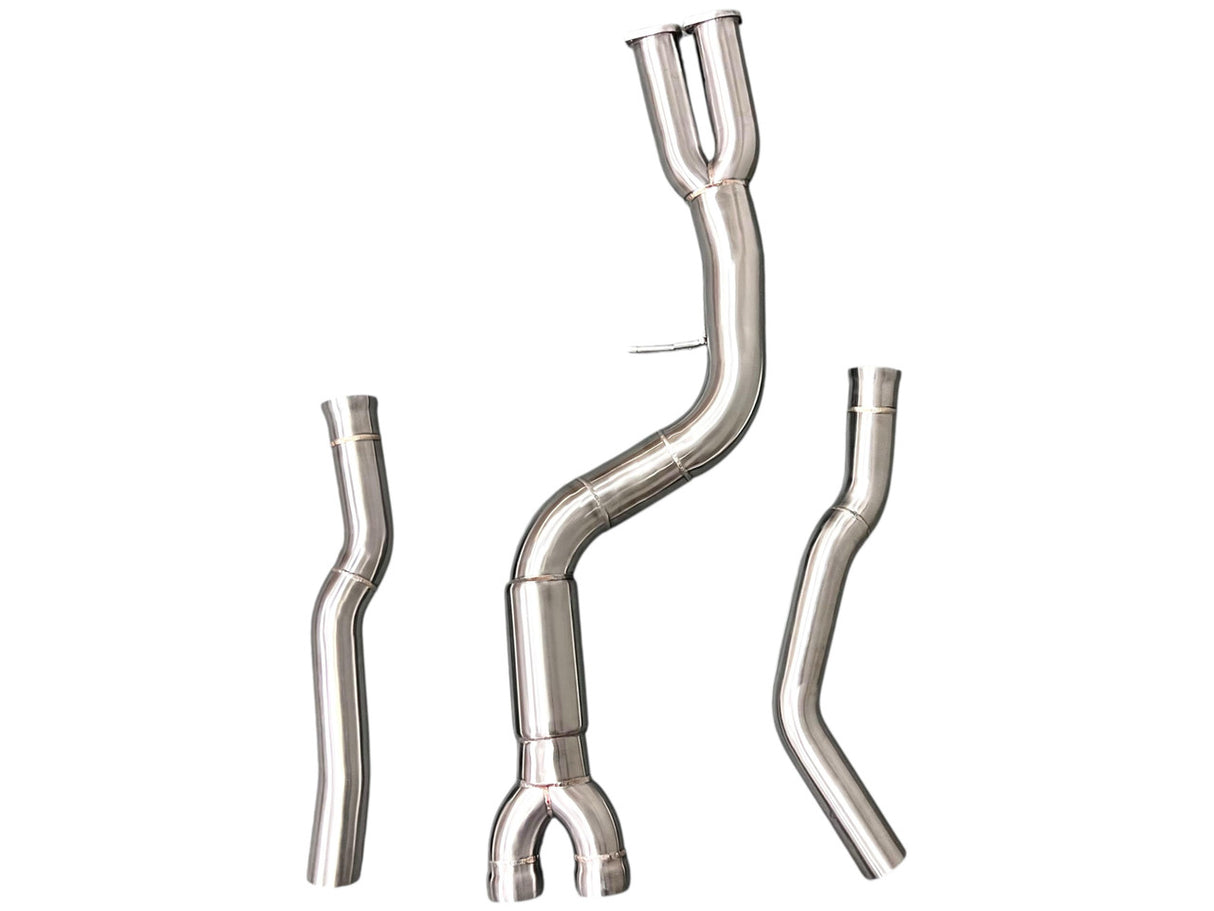 MAD BMW F87 M2C S55 Single Midpipe W/ Brace