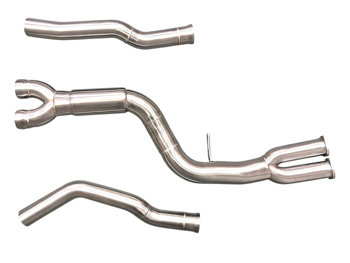 MAD BMW F87 M2C S55 Single Midpipe W/ Brace