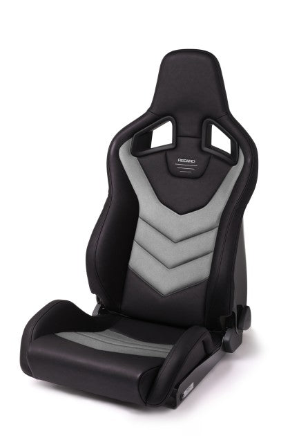 Recaro Sportster GT - Black Vinyl/Cloud Grey Suede