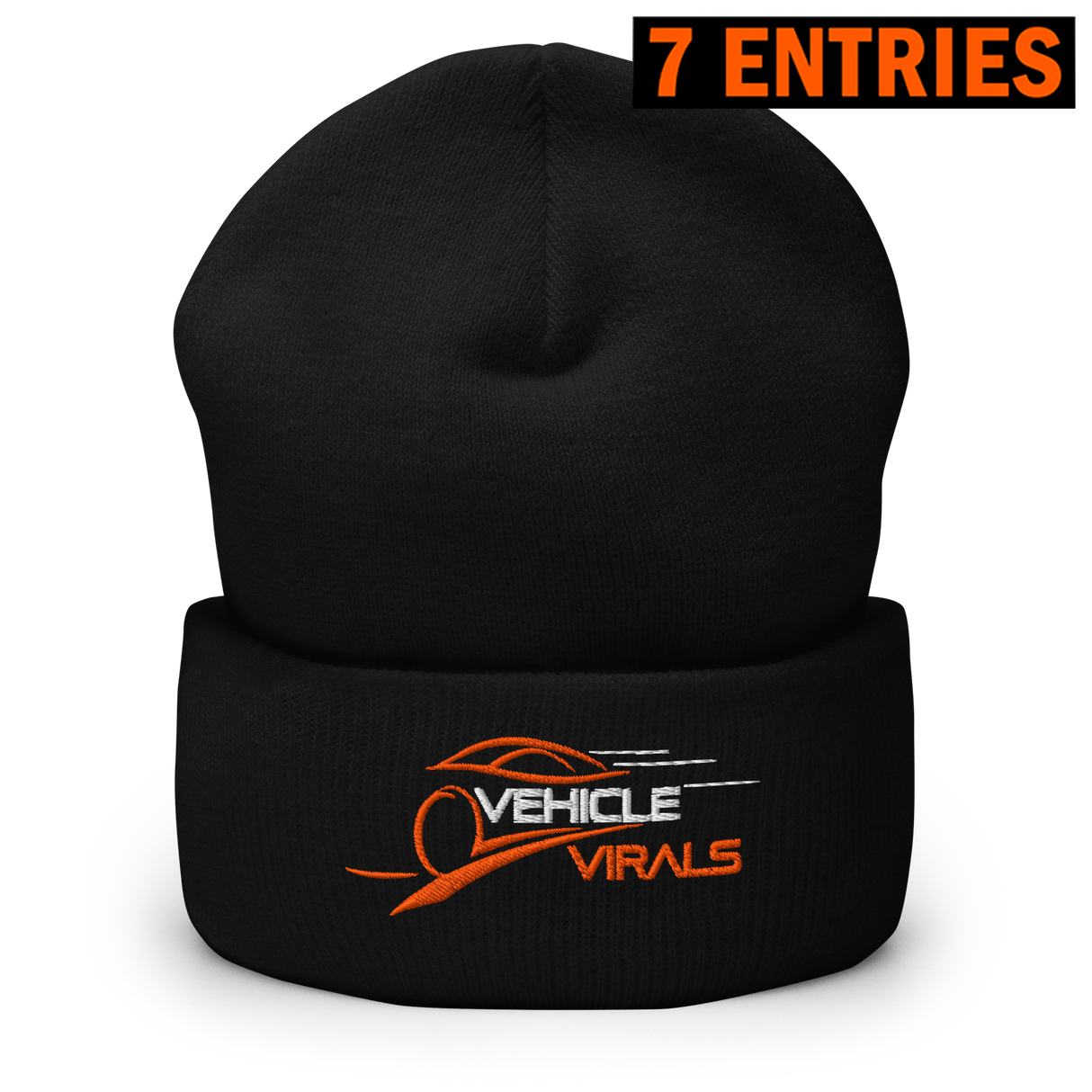 Vehicle Virals Logo Cuffed Beanie (Black)