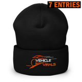 Vehicle Virals Logo Cuffed Beanie (Black)