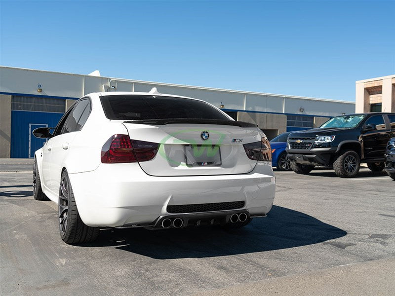 Rw Carbon BMW E90 Carbon Fiber Performance Style Trunk Spoiler