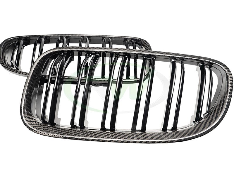 RW Carbon BMW E92 E93 E9X M3 Carbon Fiber Double Slat Grilles