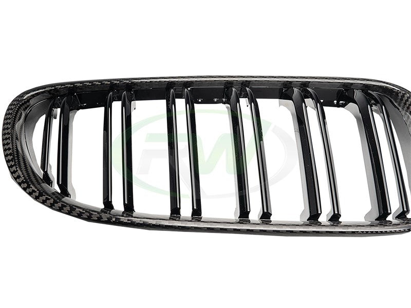 RW Carbon BMW E92 E93 E9X M3 Carbon Fiber Double Slat Grilles