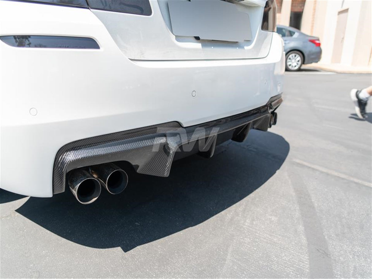 RW Carbon BMW F10 M Sport DTM Carbon Fiber Rear Diffuser