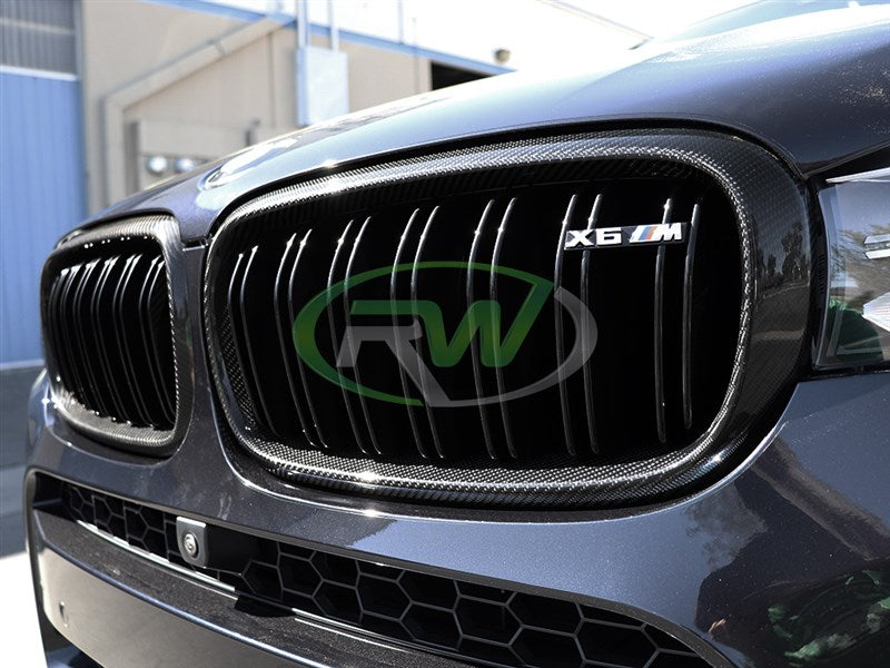 Rw Carbon BMW F15 F16 F85 F86 Carbon Fiber Grilles