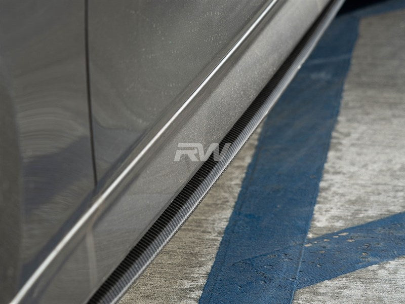 BMW F30 F31 Carbon Fiber Side Skirt Extensions