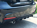 RW Carbon BMW F30/F31 Performance Style Satin Black Diffuser (Plastic)