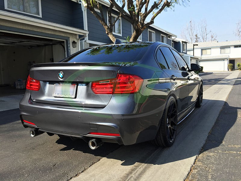 RW Carbon BMW F30/F31 Performance Style Satin Black Diffuser (Plastic)