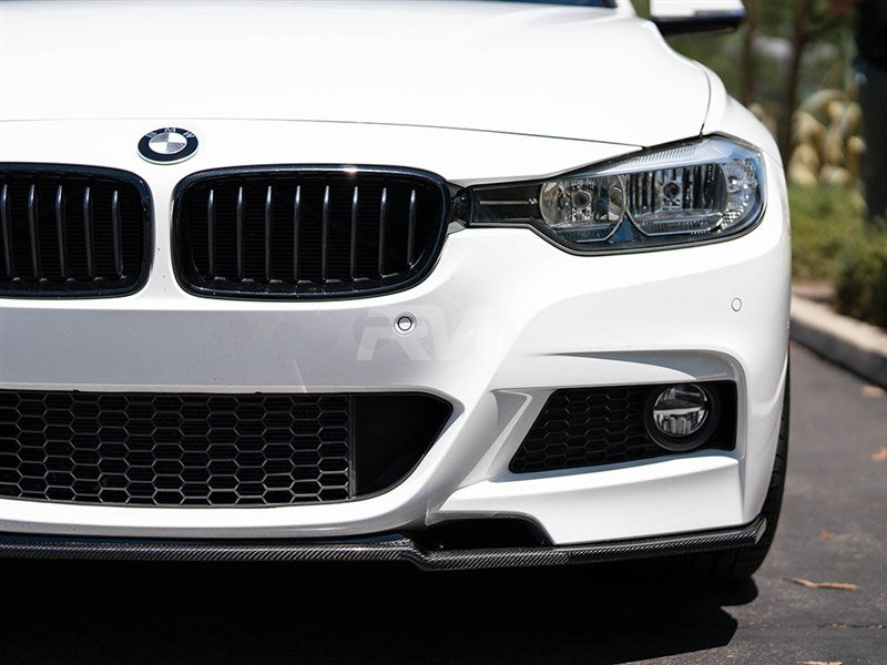 RW Carbon BMW F30 F31 R Style Carbon Fiber Front Lip