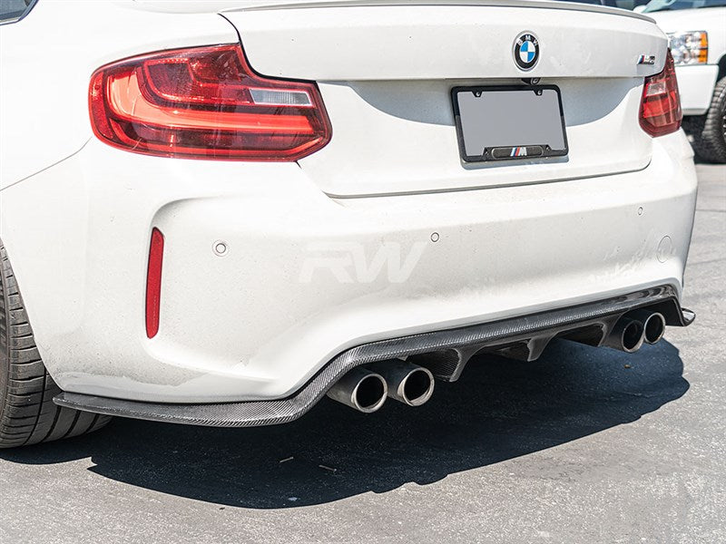 RW Carbon BMW F87 M2 3D Style Carbon Fiber Diffuser