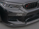 Rw Carbon BMW F90 M5 Carbon Fiber Upper Bumper Splitters