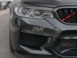 Rw Carbon BMW F90 M5 Carbon Fiber Upper Bumper Splitters