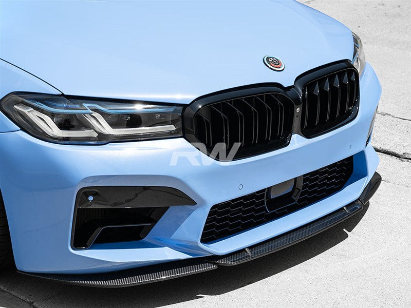 Rw Carbon BMW F90 M5 LCI S-Style Carbon Fiber Front Lip – Vehicle ...