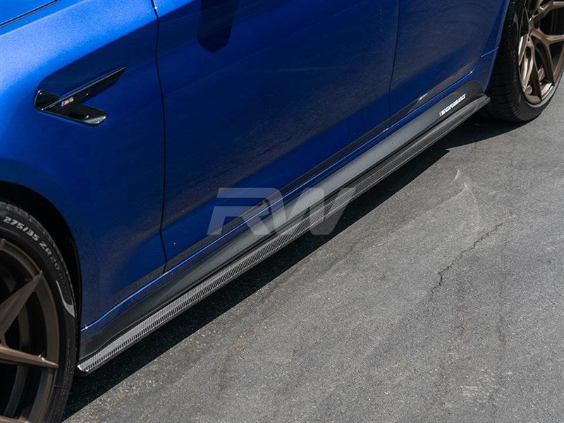 Rw Carbon BMW G30 F90 RWS Carbon Fiber Side Skirt Extensions