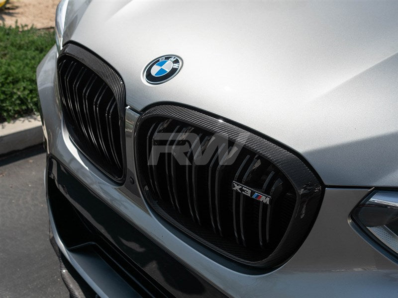 Rw Carbon BMW F97 X3M F98 X4M Carbon Fiber Grille Surrounds