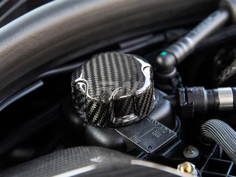 RW Carbon BMW Carbon Fiber Charge Cooler Tank Cap Cover