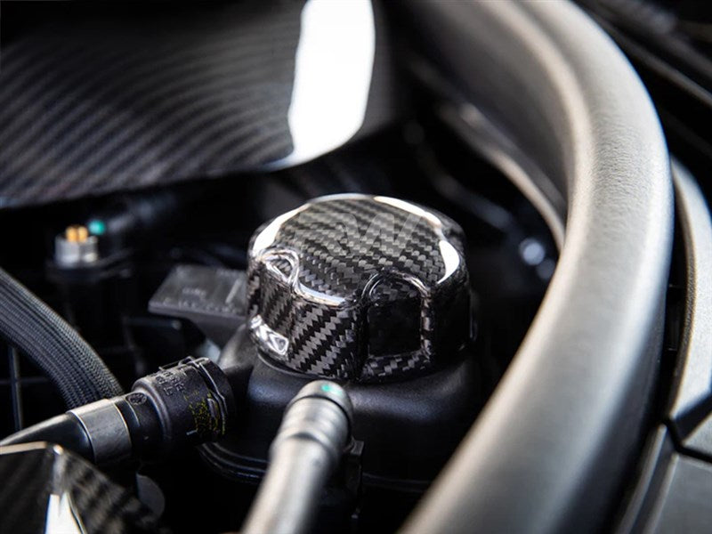RW Carbon BMW Carbon Fiber Charge Cooler Tank Cap Cover