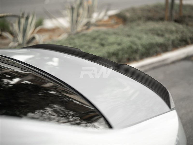 RW Carbon BMW G20 G80 M Style Carbon Fiber Trunk Spoiler