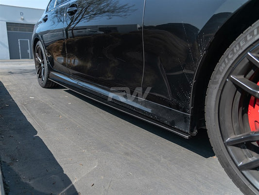 Rw Carbon BMW G20 3 Series Carbon Fiber Side Skirt Extensions