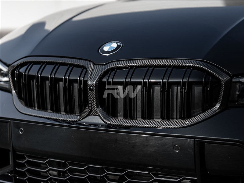 RW Carbon BMW G20 3-Series Dual-Slat Carbon Fiber Grilles