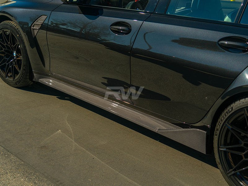 RW Carbon BMW G80 M3 Performance Style CF Side Skirts