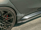 RW Carbon BMW G80 M3 RWS Carbon Fiber Side Skirt Extensions