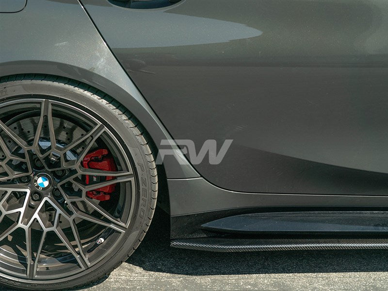 RW Carbon BMW G80 M3 RWS Carbon Fiber Side Skirt Extensions