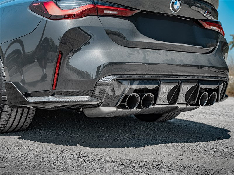 RW Carbon BMW G82/G83 M4 CF Performance Style Diffuser Sides
