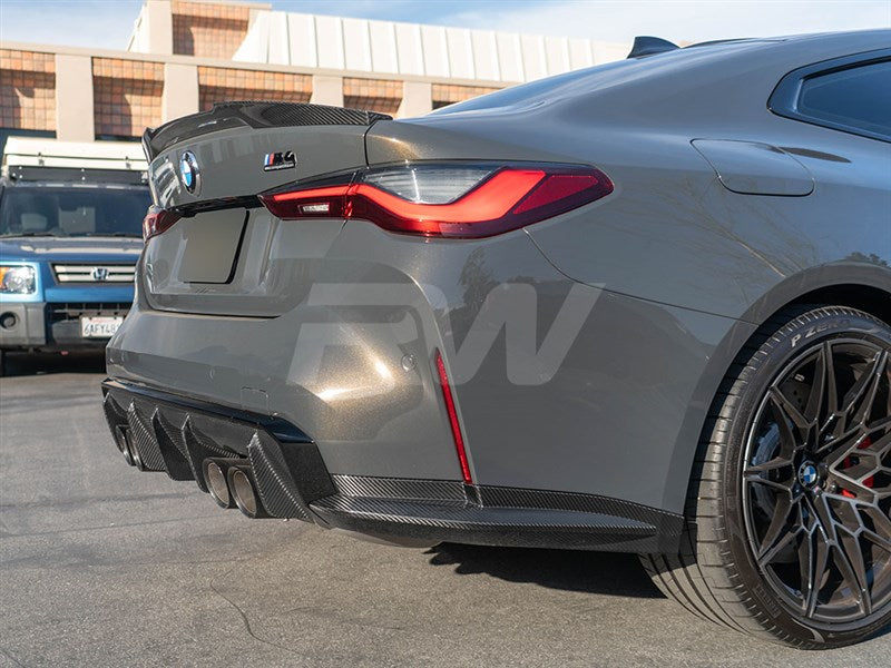 RW Carbon BMW G82/G83 M4 OEM Style Carbon Fiber Diffuser Sides