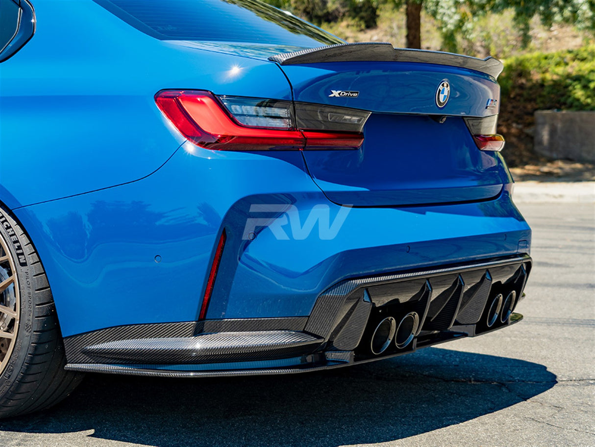 RW Carbon BMW G82/G83 M4 OEM Style Carbon Fiber Diffuser Sides