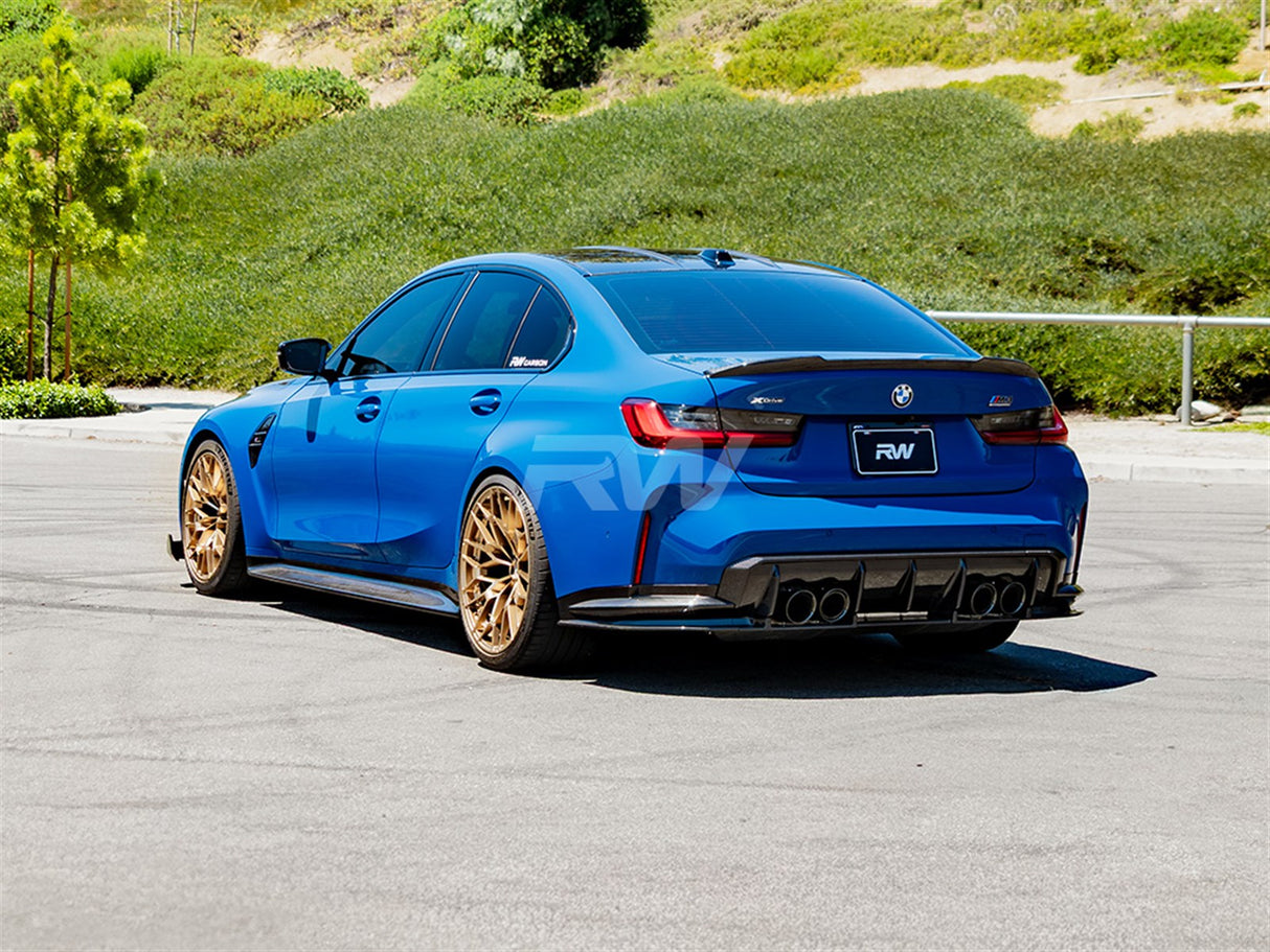 RW Carbon BMW G82/G83 M4 OEM Style Carbon Fiber Diffuser Sides