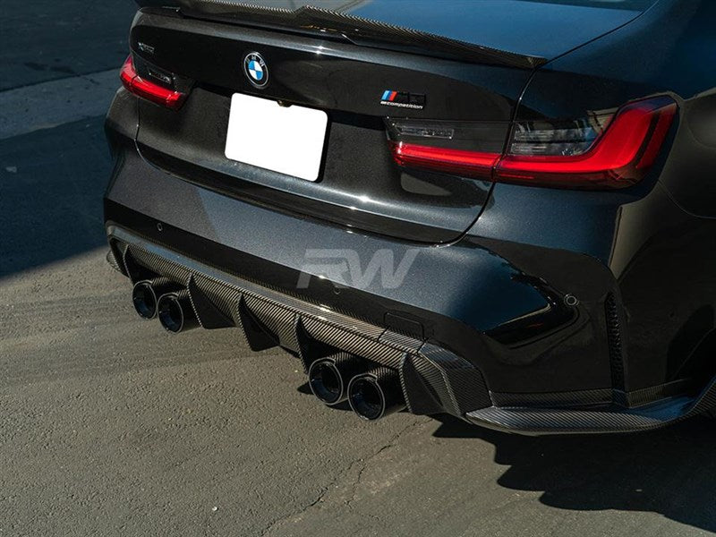 RW Carbon BMW G8X M3/M4 OEM Style Carbon Fiber Diffuser