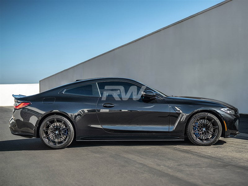 RW Carbon BMW G82 G83 M4 RWS Carbon Fiber Side Skirt Extensions