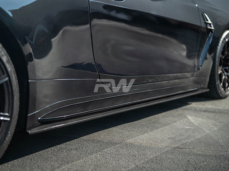 RW Carbon BMW G82 G83 M4 RWS Carbon Fiber Side Skirt Extensions