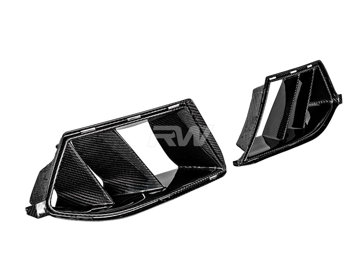 RW Carbon BMW G8X M3/M4 Carbon Fiber Dual Fin Duct Trims