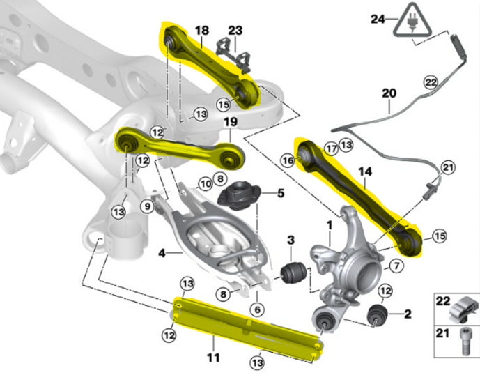 SLG E8X/E9X Rear Suspension Bundle