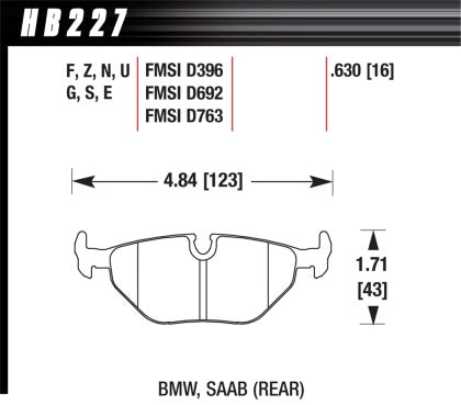 Hawk Performance Street Pads for 87-07 Various BMWs