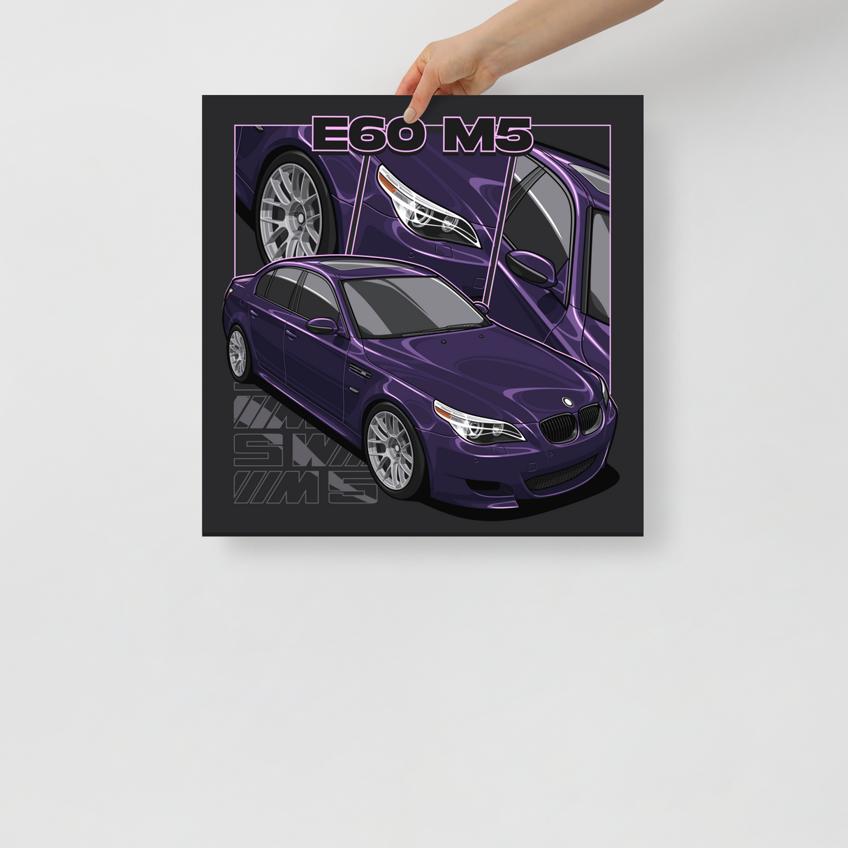 E60 M5 Collage 18" x 18" Matte Paper Poster