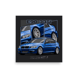 E90 335i Collage Matte Paper Poster