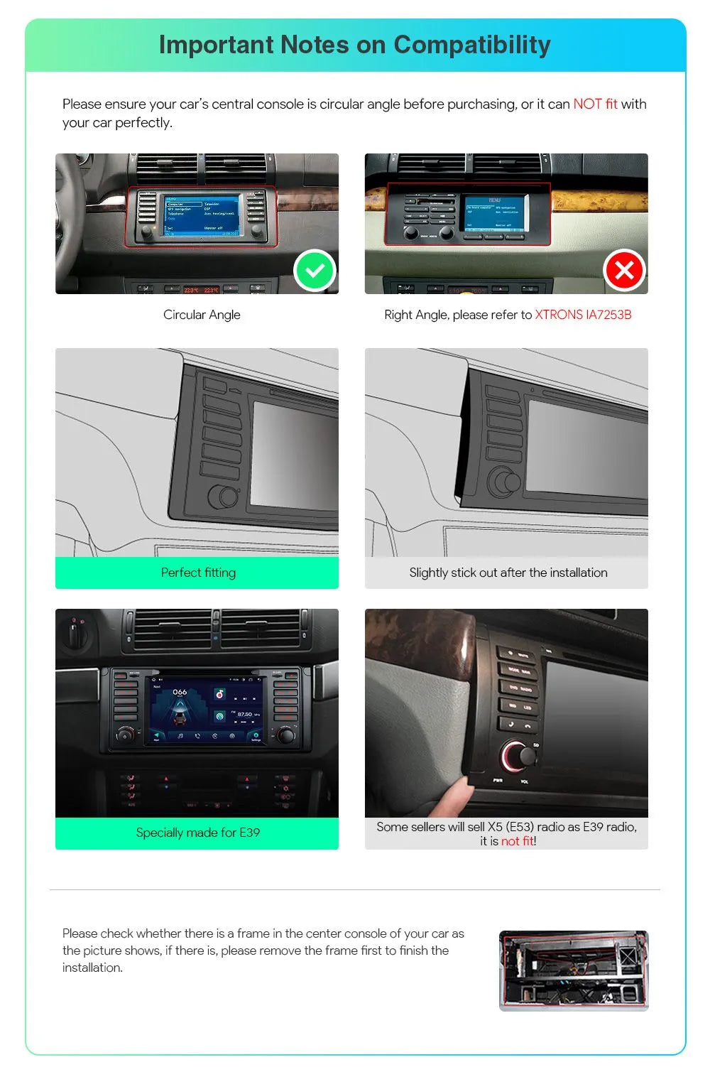 Xtrons Head Unit for 99'-03' BMW M5/95'-03' E39 Non M |Octa Core |4GB RAM & 64GB ROM |